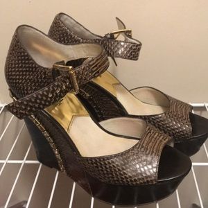 Michael Korda Studded Wedges